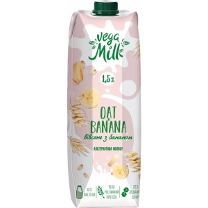 Напиток Vega Milk овсяный с бананом ультрапастеризованный 950 мл (4820192262118)