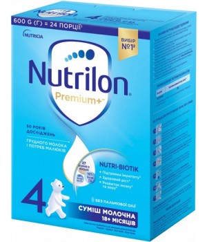 Молочная сухая смесь Nutrilon Premium+ 4, 600 г (5900852047190)