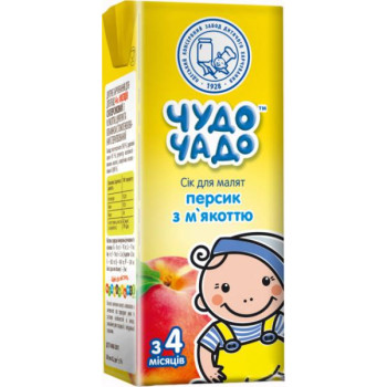 Сік Чудо-Чадо Персик з м'якоттю 200 мл (4820016251687)