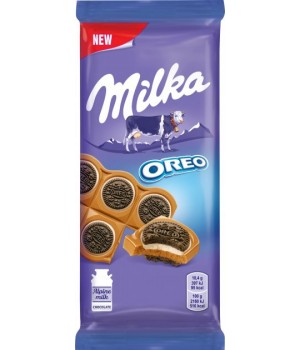 Шоколад Milka з печивом Орео з ванільною начинкою 92 г (7622210832498)