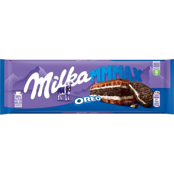 Шоколад Milka зі шматочками печива Орео 300 г (7622210750495)