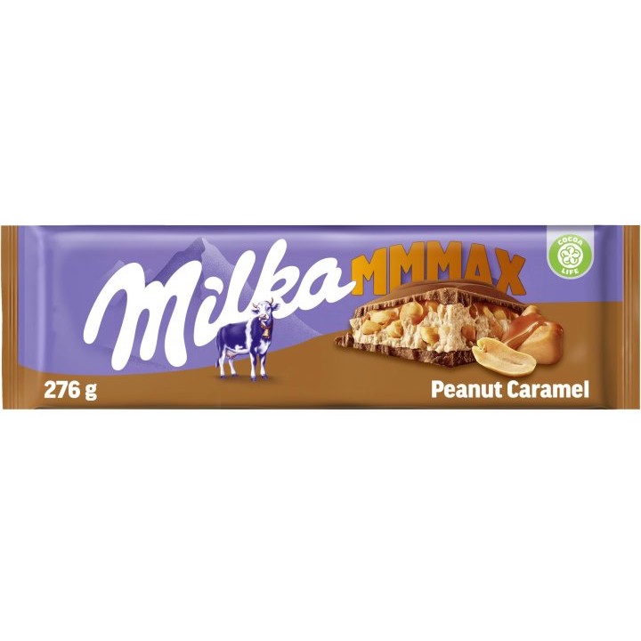 Шоколад Milka з арахісом та карамеллю 276 г (7622210694331)