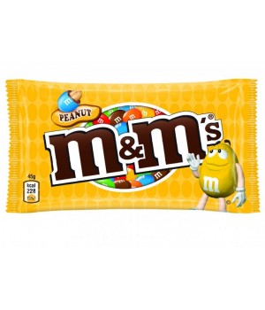 Драже M&M's с арахисом и молочным шоколадом 45г (5000159542890)