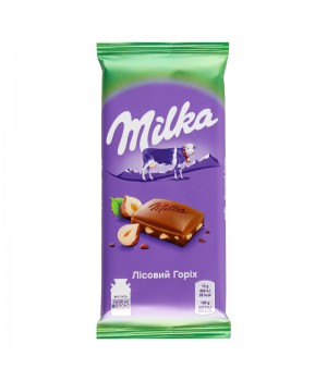 Шоколад молочный Milka Лесной орех 90 г (7622210308108)