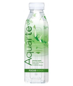 Вода Aquarte с экстрактом женьшеня и вкусом яблока 0,5 л (4820003686928)