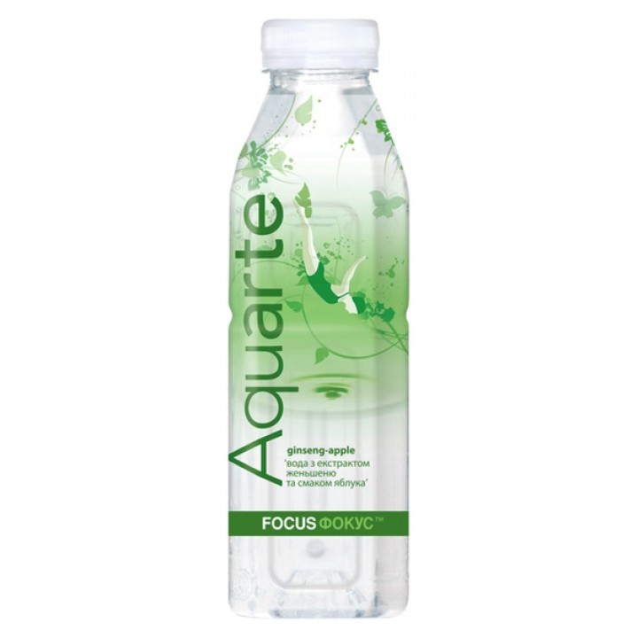 Вода Aquarte с экстрактом женьшеня и вкусом яблока 0,5 л (4820003686928)