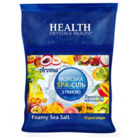 Сіль морська натуральна "Crystals Health" для ванн з піною Yellow 600г  (4820169780140)