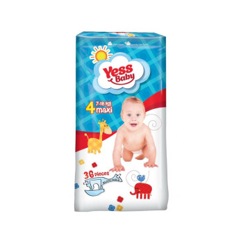 Подгузники Yess Baby Super Maxi 7-18 кг 36шт.