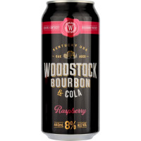 Напиток слабоалкогольный Woodstock Бурбон&Кола Малина 0,44 л (9421030105496)