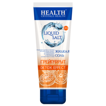 Жидкая морская соль-гель "Crystals Health" для тела Грейпфрут 200мл (4820106490422)