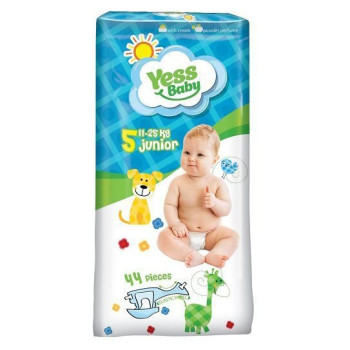 Подгузники Yess Baby Jumbo Junior 11-25 кг 44шт.