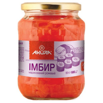 Имбирь Akura маринованный 680 г (4820178461719)