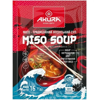 Набор для Мисо супа AKURA, 16 г (4820178463546)