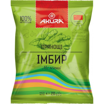 Имбирь молотый AKURA 20 г (4820178462013)