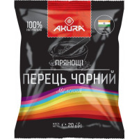Перец черный AKURA, молотый 20 г (4820178461962)