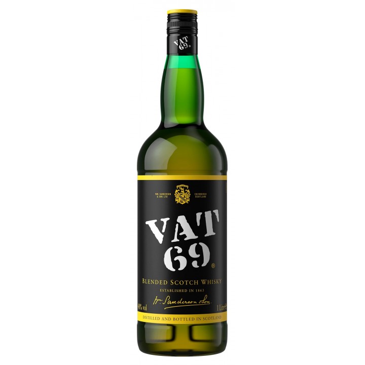Виски Vat 69 выдержка 3 года 1 л 40% (5000292262716) 