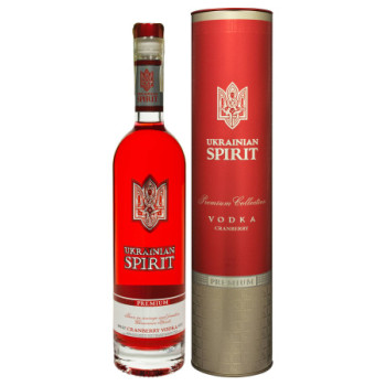 Настойка Ukrainian Spirit Украинский дух клюква в тубусе 40% 0,7 л (4820131391886)