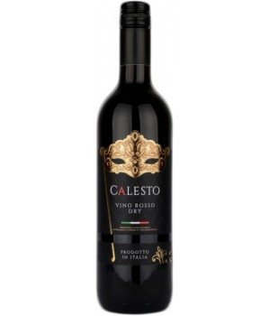 Вино Calesto Rosso Secco червоне сухе 0.75 л 13% (8005890803443) 