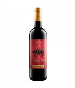 Вино Cavalli Neri Rosso Italiano Semi-Dolce красное полусладкое 0.75 л 12% (8027603005050)