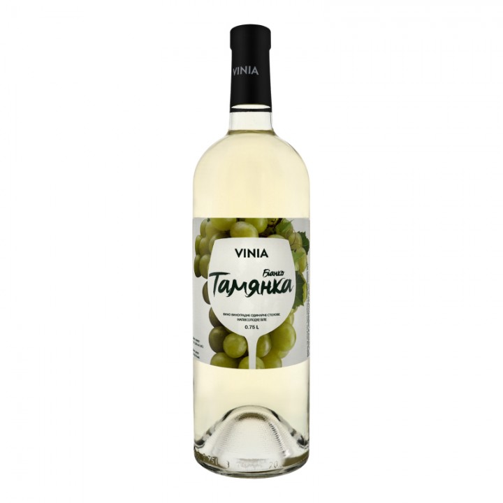 Вино Vinia Тамянка Бианко белое полусладкое ординарное столовое 0,75л (4820238710894)