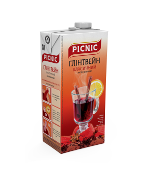Напій винний Picnic "Глінтвейн класичний" слабоалкогольний 1л 8%  (4820275980595)