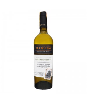 Вино Mimino Алазанская долина белое полусладкое 11-12% 0.75 л (4860013081474)