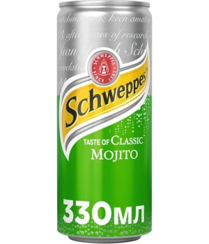 Напиток газированный Schweppes Classic Mojito 0,33л (5449000171351)
