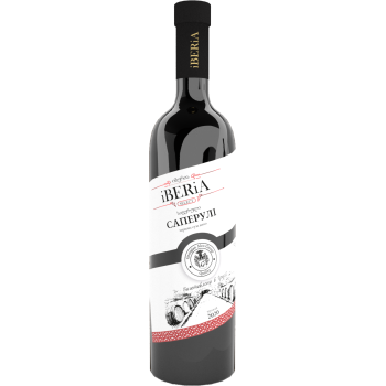 Вино IBERIA ординарное сортовое сухое красное "Саперули" 0.75 л (4860117660391)