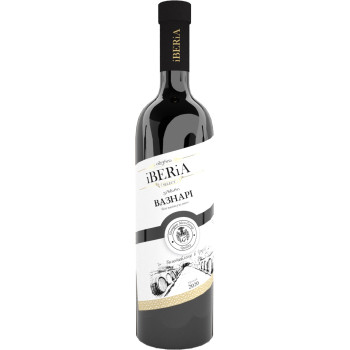 Вино IBERIA ординарное сортовое полусухое белое "Вазнари" 0.75 л (4860117660315)