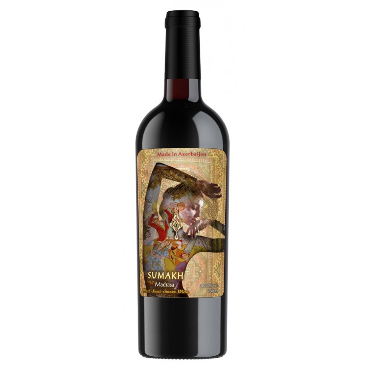 Вино SUMAKH виноградне столове червоне напівсолодке Мадраса 0,75л12-14%  (4760019806067)