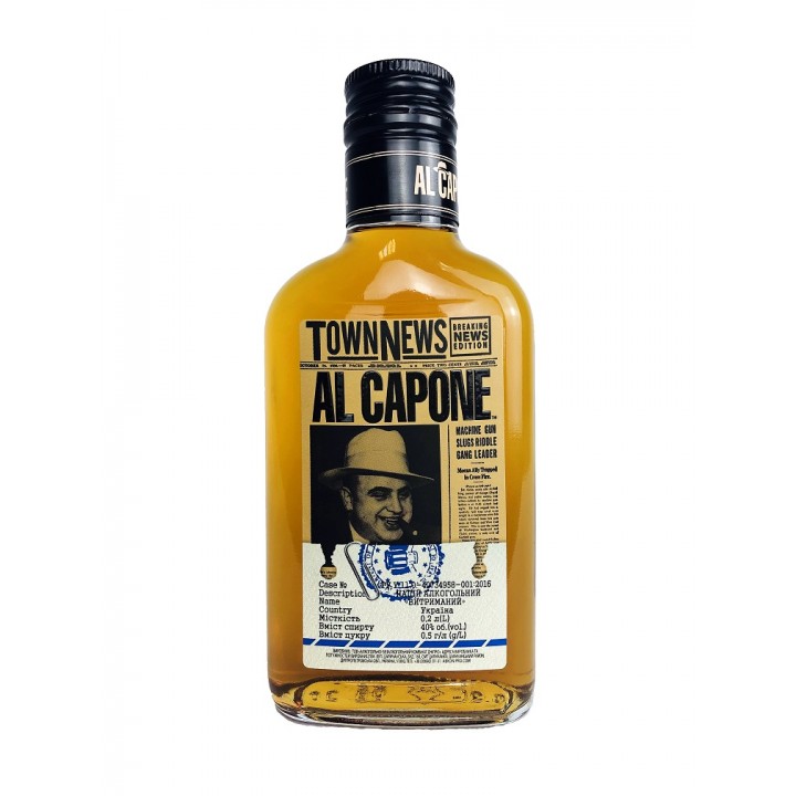 Алкогольний напій AL CAPONE Витриманий Black 0.2 л 40% (4820136352295)