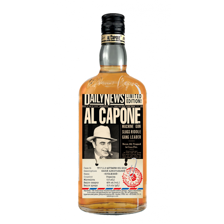 Алкогольний напій AL CAPONE Купажний 0.5 л 40% (4820136352219)