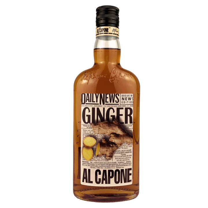 Напиток алкогольный AL CAPONE Солодовый с имбирем 0.5 л 38% (4820136356637) 