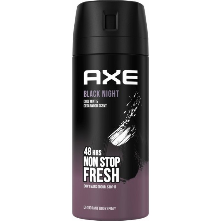 Дезодорант-спрей для чоловіків AXE Блек Найт 150 мл (8690637879203) 