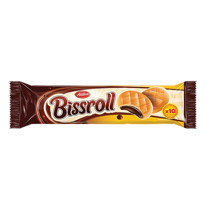 Печиво Aldiva Bissroll з какао-кремовою начинкою 70г (8681270465137)