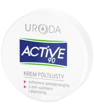 Напівжирний крем для обличчя Uroda Active 90 для захисту і догляду 50 мл