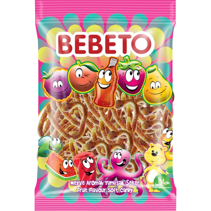 Конфеты жевательные Bebeto "Кобра Икс" 1000 г