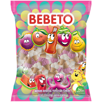 Цукерки жувальні Bebeto "Морозиво" 1 кг (8690146110088)