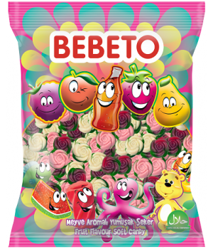 Конфеты жевательные Bebeto "Роза" 1 кг (8690146632917)