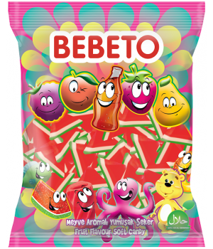 Конфеты жевательные Bebeto "Арбуз" 1 кг (8690146632917)