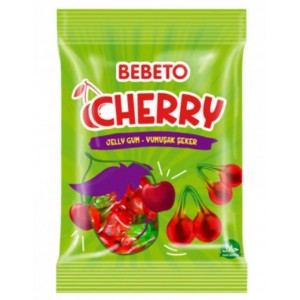 Жувальні цукерки Bebeto Вишня  80г (8690146145875)