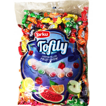 Конфеты жевательные Torku Tofily  с начинкой с фруктовым ароматом 1000 г (8690120076294)