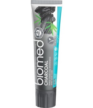 Зубна паста BioMed Charcoal Антибактеріальна Вугілля відбілююча 100 мл (7640168930424)
