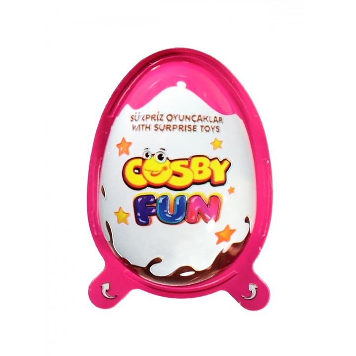 Яйце з молочним і шоколадним кремом з Кріпс COSBY з сюрпризом, для дівчаток 20г (8681161446887)