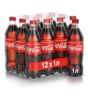Напій газований Coca-Сola 1 л x 12 шт. (5449000054227)