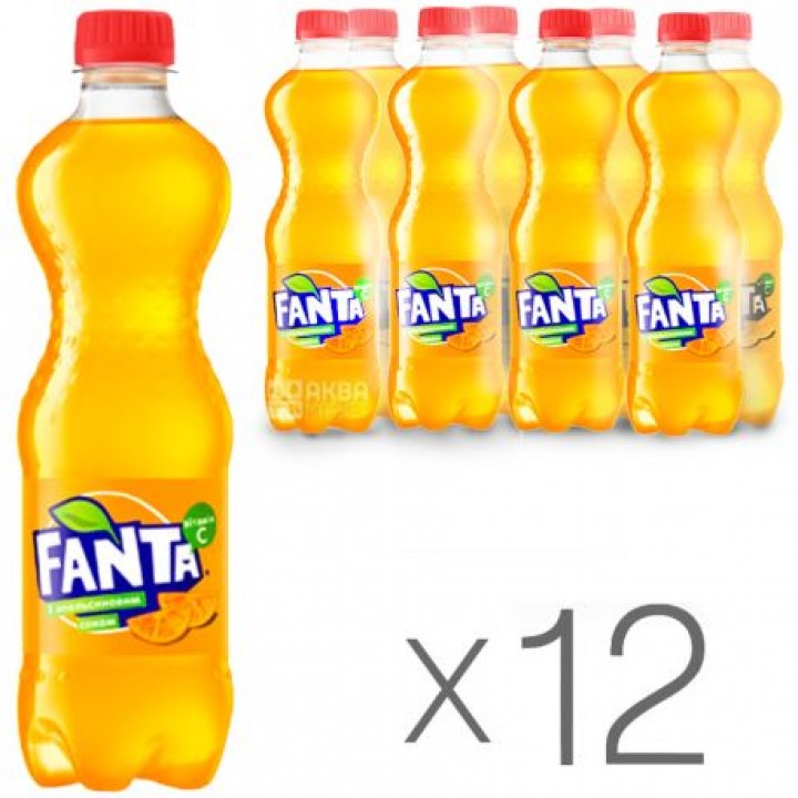 Напиток газированный Fanta Апельсин 0,5 л x 12 шт. (40822938)