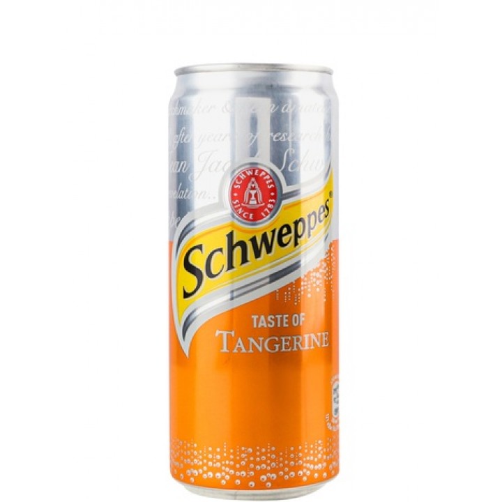 Напій газований Schweppes, Tangerine 0,33 л x 12 шт.