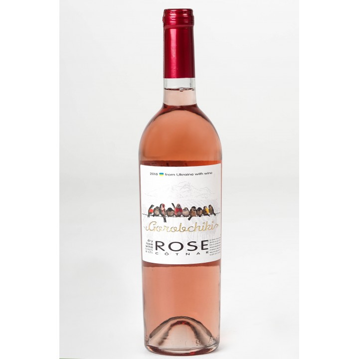 Вино Gorobchiki  Rose COTNAR рожеве сухе 0,75л 14% (4820238710283)