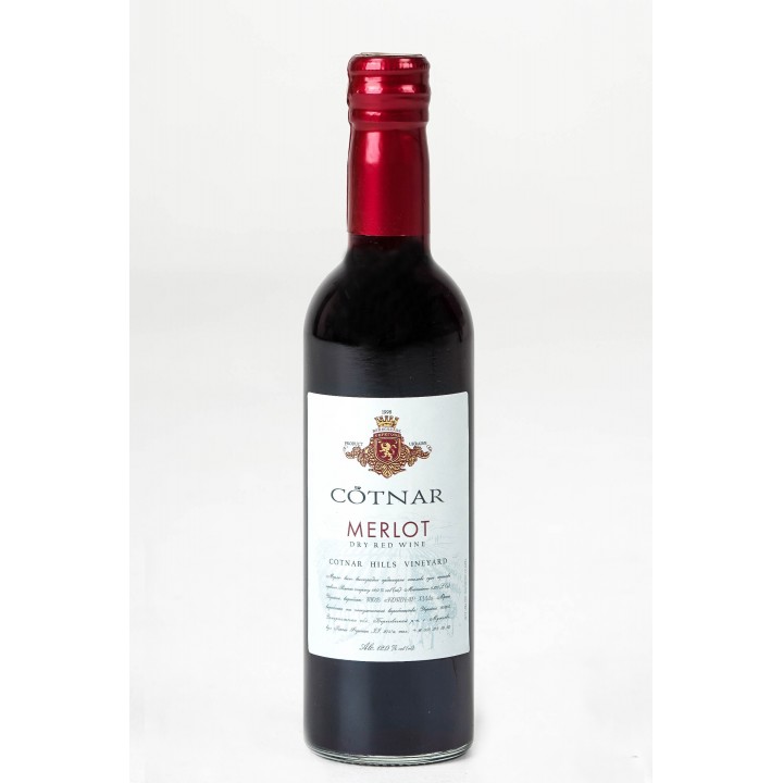 Вино Cotnar MERLOT червоне сухе 0,375 л