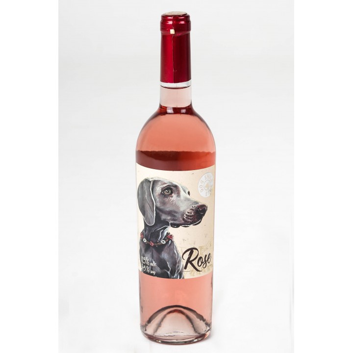 Вино Dog Smile COTNAR ROSE рожеве напівсолодке 0,75л (4820238710191)